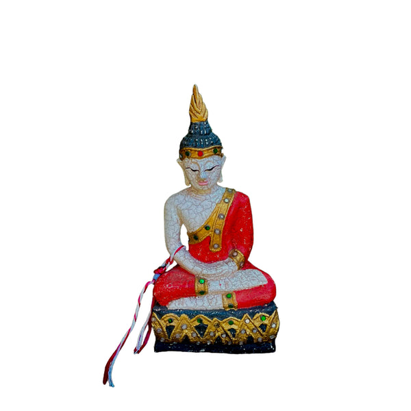 Buda Thai Dhyani Vermelho