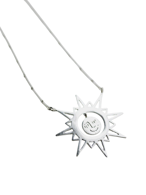 Colar Sol Prata
