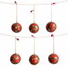 Kit 6 Bolas de Natal - Caxemira