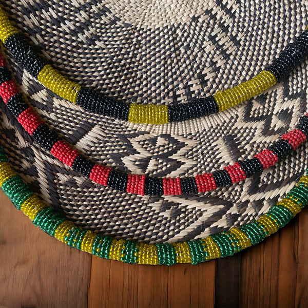 Cesta Binga com Miçangas  M - Zimbabwe