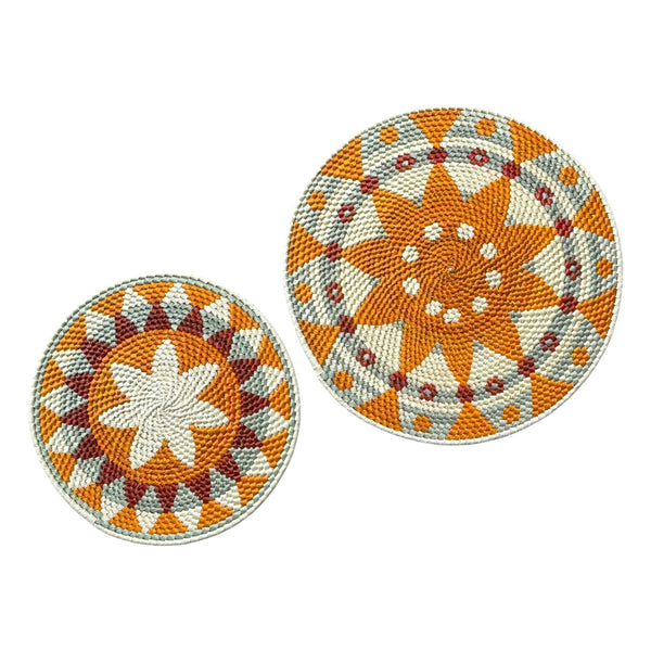 Conjunto 2 Mandalas de Palha de Tucumã