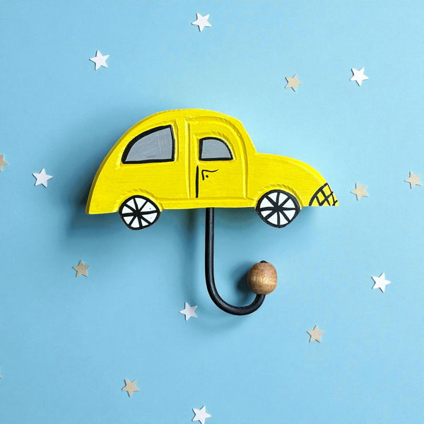 Porta Cabide De Madeira- Carrinho