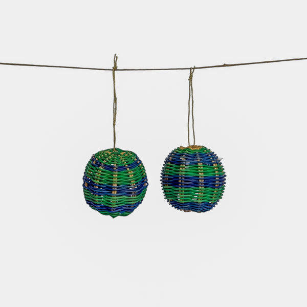 Conjunto de 2 Bolas de Natal Amazônicas