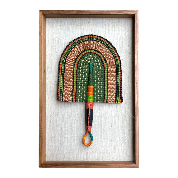 Leque Africano Bolgatanga Com Moldura