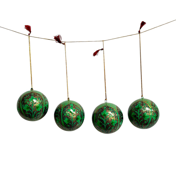 Kit 4 Bolas de Natal - Caxemira