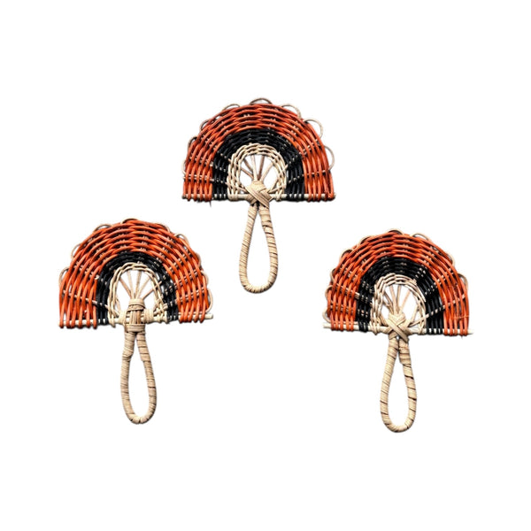 Kit 3 Mini Leques Amazônicos