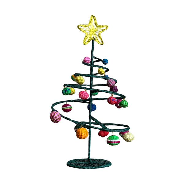 Árvore de Natal Colombiana de Fibra Natural