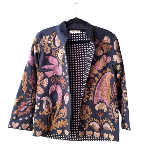 Jaqueta Indiana Bordada Cotton P/M