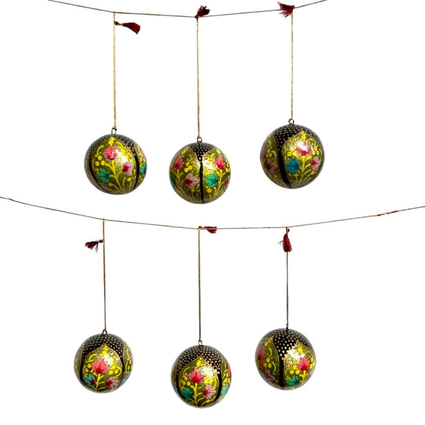 Kit 6 Bolas de Natal - Caxemira