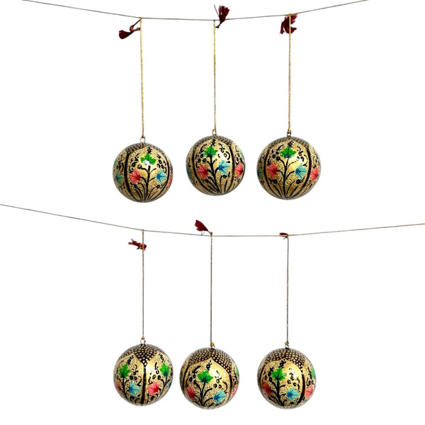 Kit 6 Bolas de Natal - Caxemira