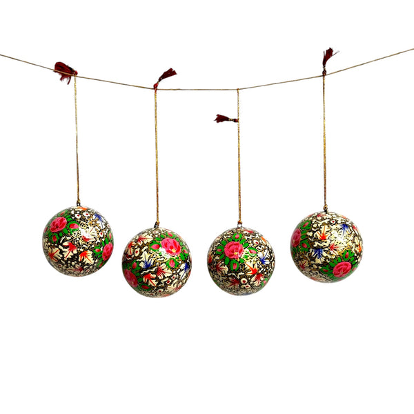 Kit 4 Bolas de Natal - Caxemira