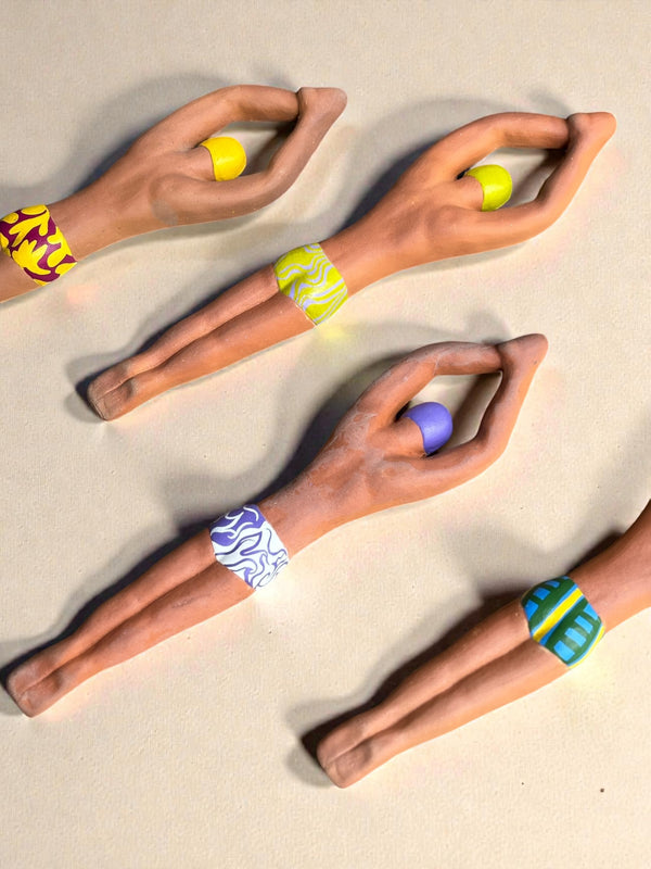 Nadador de Cerâmica - Artesão Leno