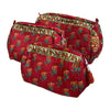 Nécessaire Indiana Kantha Quilt  - Kit com 3