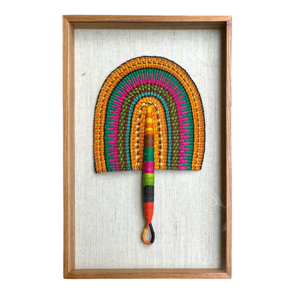 Leque Africano Bolgatanga Com Moldura