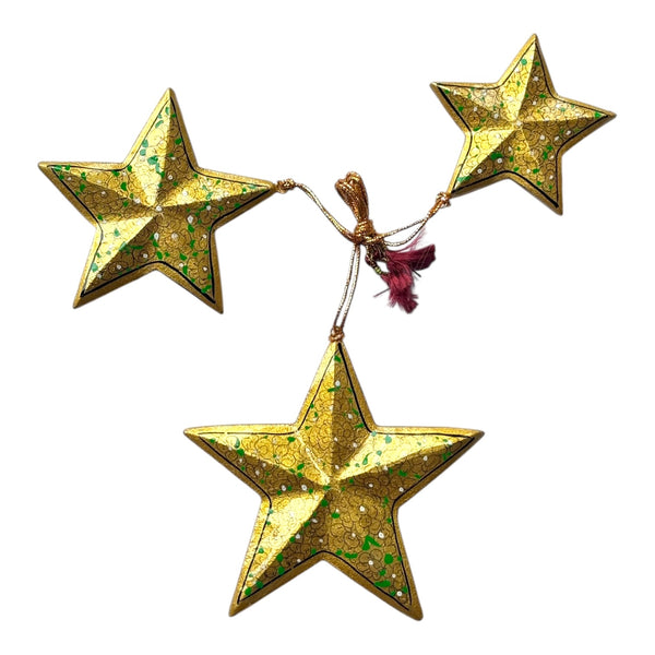 Kit 3 Estrelas de Natal- Caxemira