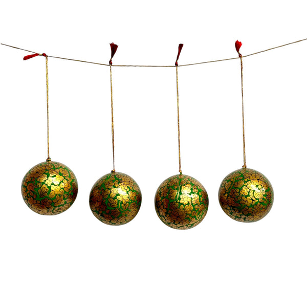 Kit 4 Bolas de Natal - Caxemira