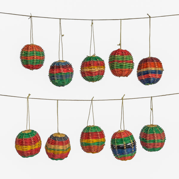 Conjunto de 10 Bolas de Natal Amazônicas