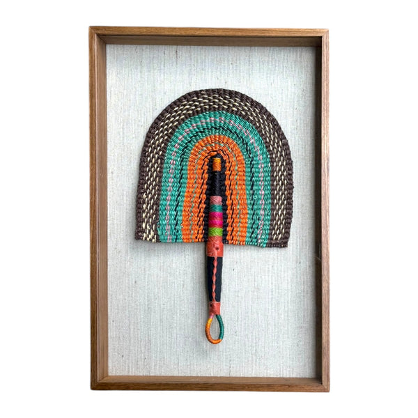 Leque Africano Bolgatanga Com Moldura