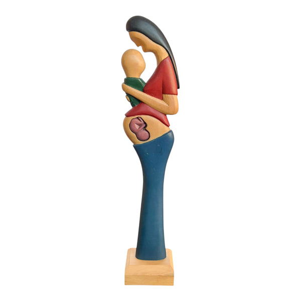 Escultura Beijo de Mãe com Bebê  - Mestre Elias José