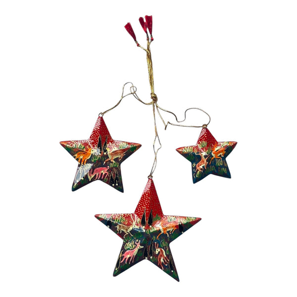 Kit 3 Estrelas de Natal- Caxemira