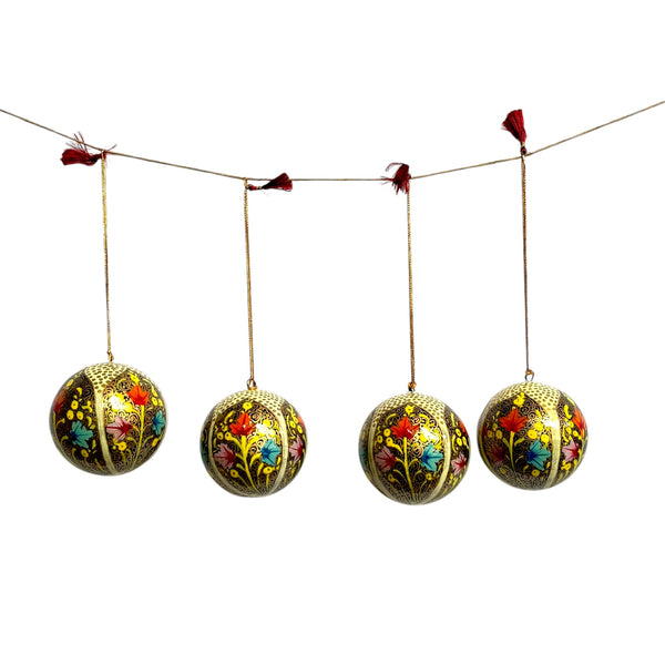 Kit 4 Bolas de Natal - Caxemira