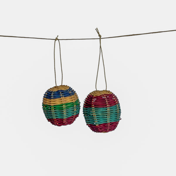 Conjunto de 2 Bolas de Natal Amazônicas