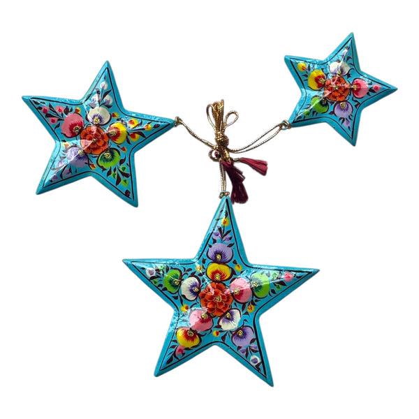 Kit 3 Estrelas de Natal- Caxemira