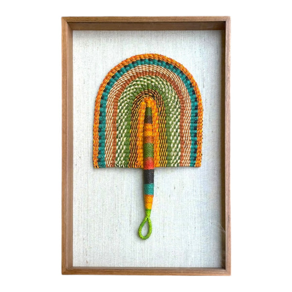 Leque Africano Bolgatanga Com Moldura