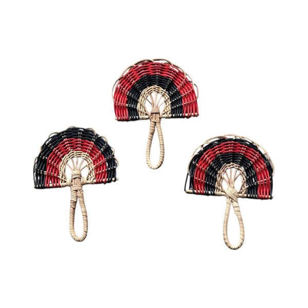 Kit 3 Mini Leques Amazônicos