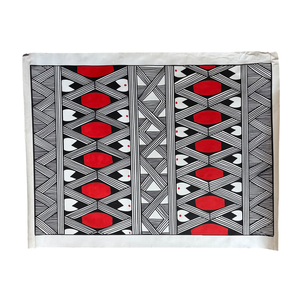 Pintura Indígena Waxamani Mehinako Xingu - 100x70