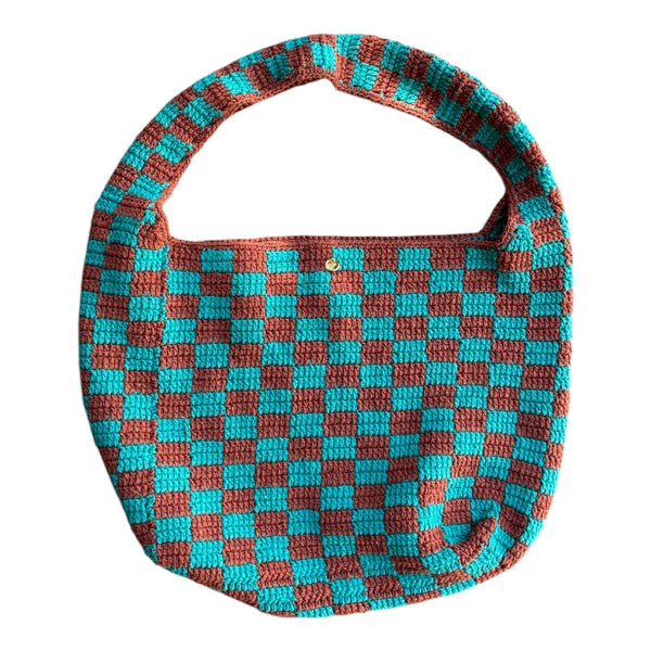 Bolsa Duas Cores de Crochê