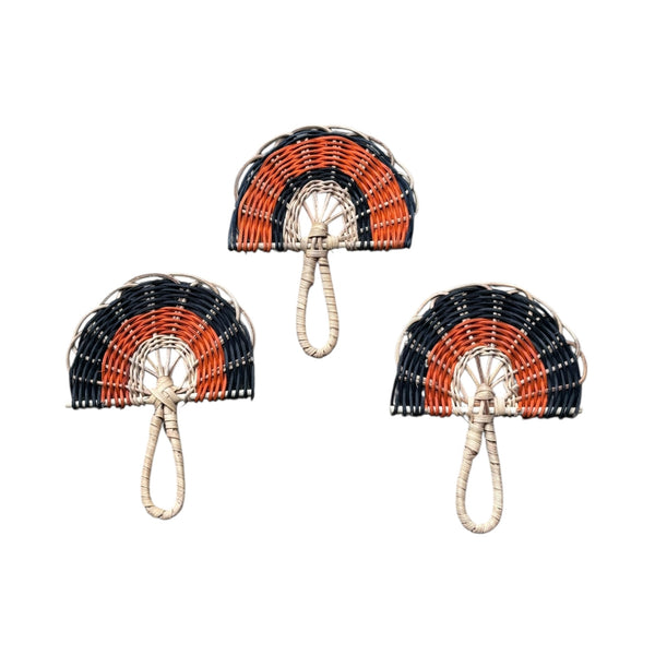 Kit 3 Mini Leques Amazônicos