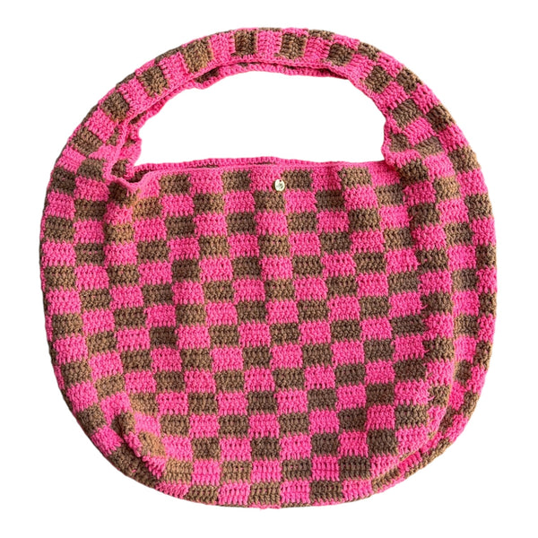 Bolsa Duas Cores de Crochê