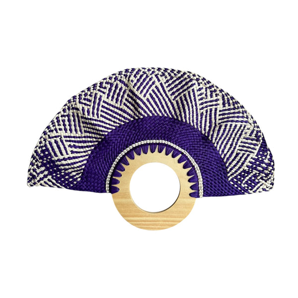 Leque Decorativo Colombiano de Madeira