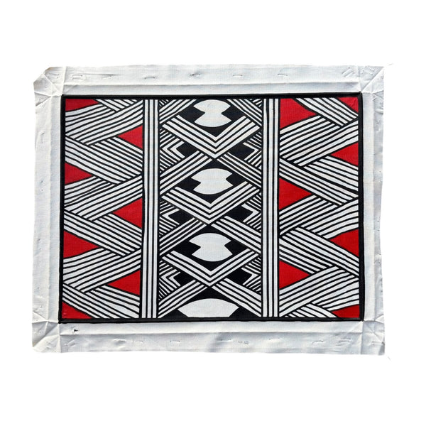 Pintura Indígena Waxamani Mehinako Xingu - 40x30