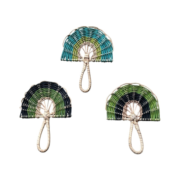 Kit 3 Mini Leques Amazônicos