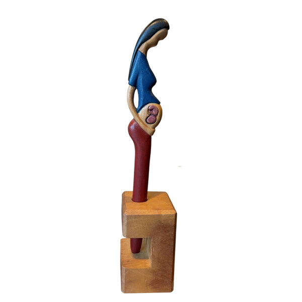 Caneta Escultura Mulher Grávida - Mestre Elias José