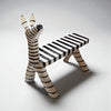 Banco Zebra de Madeira - Leno