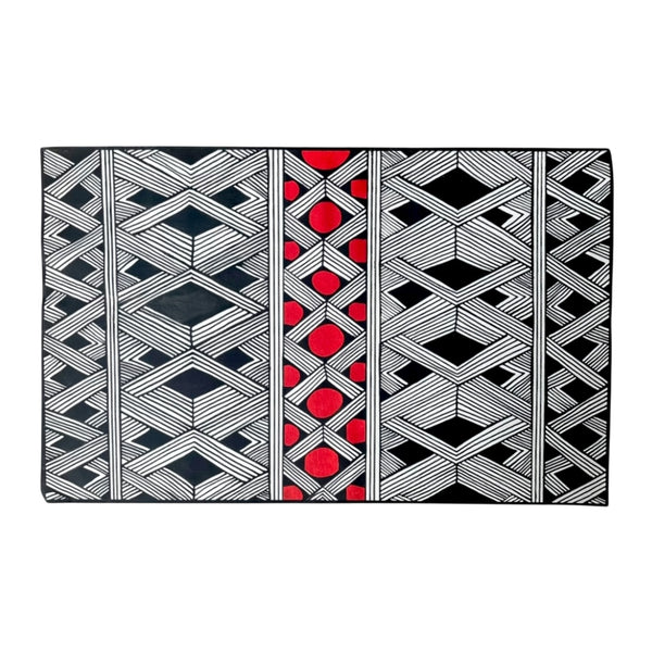 Pintura Indígena Waxamani Mehinako Xingu - 90x54cm