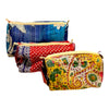 Nécessaire Indiana Kantha Quilt  - Kit com 3