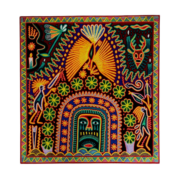 Quadro Huichol – Deusa da Pedra Sagrada
