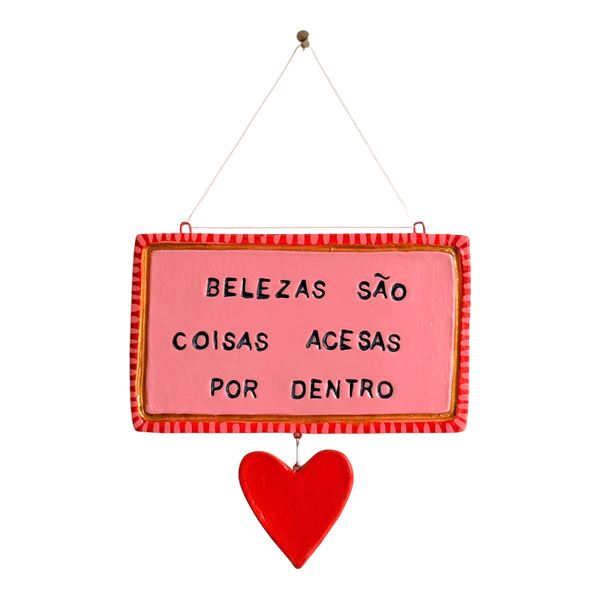 Plaquinha de Cerâmica