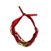 Colar Vermelho - Necklace Gold