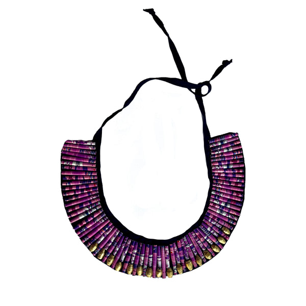 Colar Rosa  -Beaded neckpiece