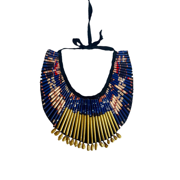 Colar Azul -Beaded neckpiece