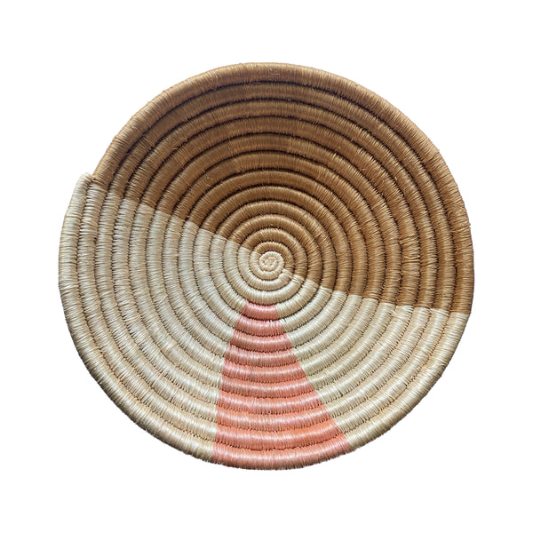 Cesta de Sisal Ruanda -  Geo Pastel Rose