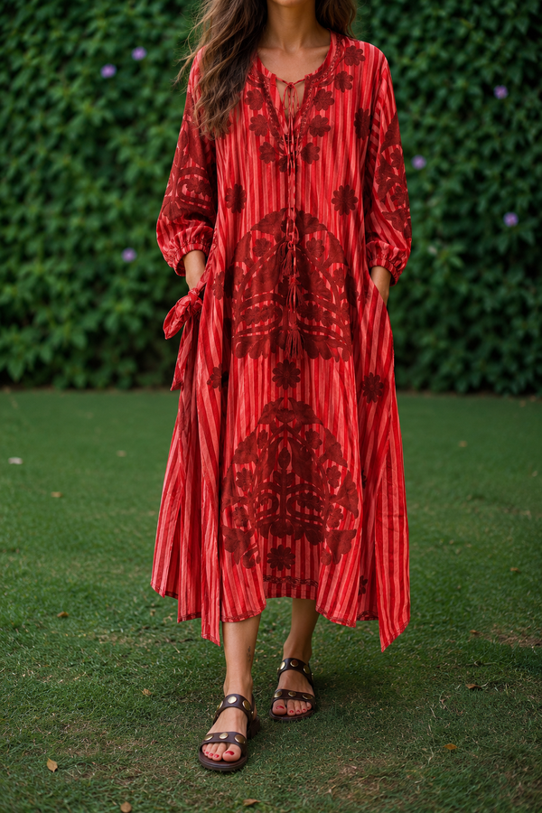 Vestido Indiano Bordado