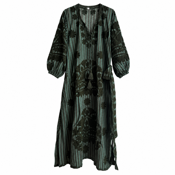 Vestido Indiano Bordado
