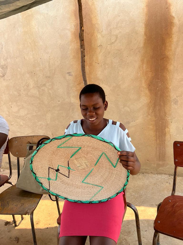 Cesta Binga com Miçangas  M - Zimbabwe