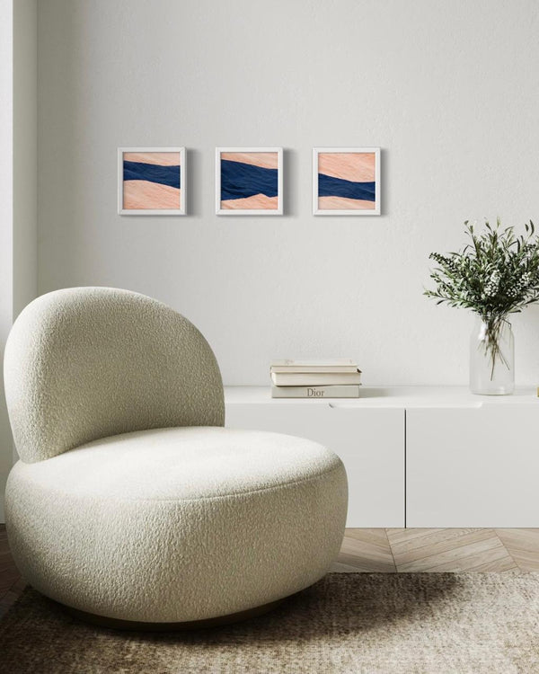 Conjunto 3 Quadros Coleção Rio de Cores –  Fluxo das águas